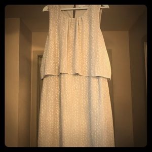 Grey and white dress